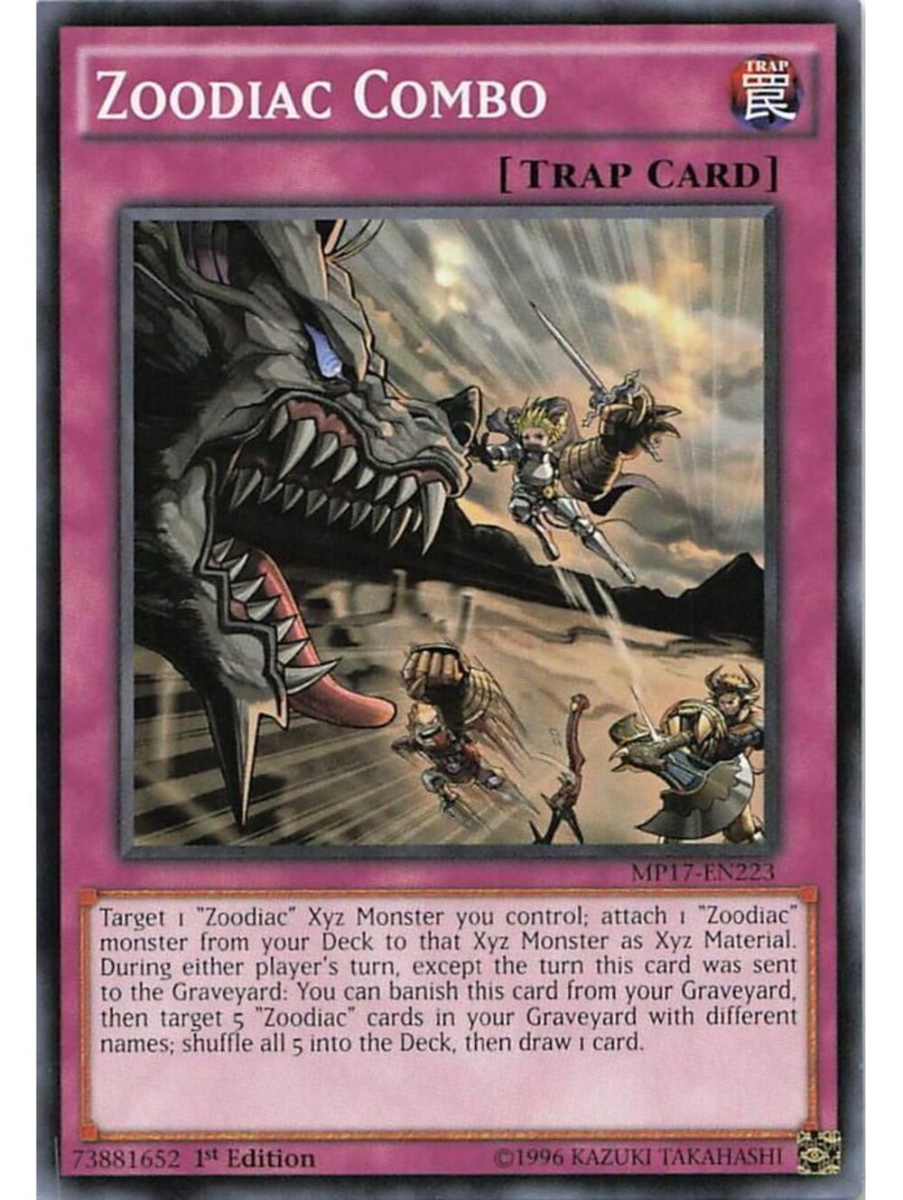 Yu-Gi-Oh! TCG 2017 Zoodiac Combo NM MP17